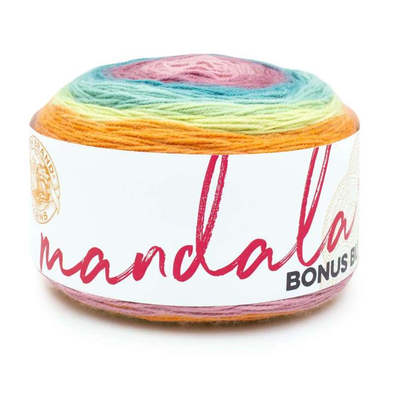 Lion Brand Yarn Mandala Bonus Bundle Sasquatch Light DK Acrylic 1181 Yards - Single