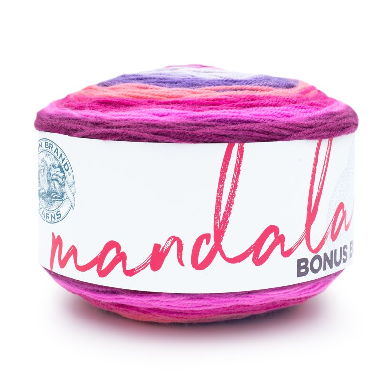 Lion Brand Yarn Mandala Bonus Bundle Talos Light DK Acrylic 1181yd - Single
