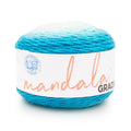 Lion Brand Mandala Gradient Aqua Yarn - Medium Weight, 295 Yards, Single Variation