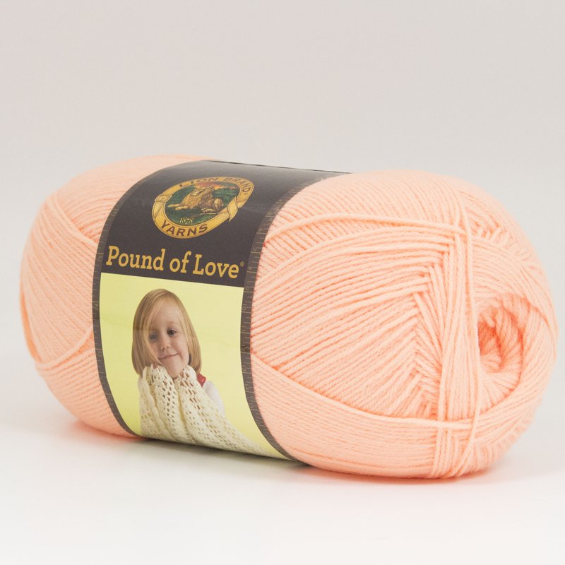 Lion Brand Pound of Love Creamsicle Baby Orange Yarn - Baby Gift Knitting & Crocheting