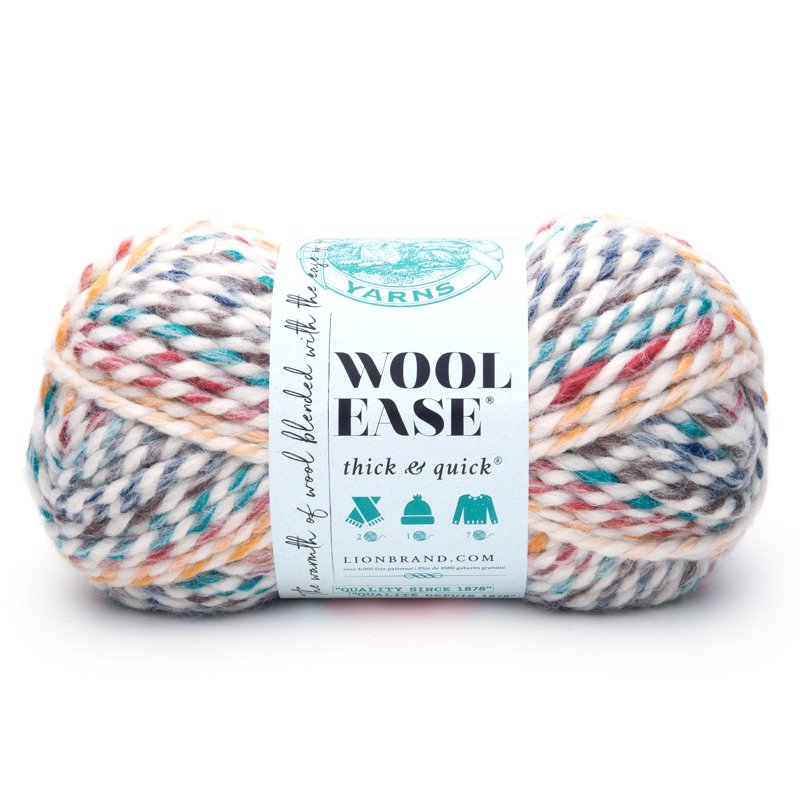 Lion Brand Wool-Ease Thick & Quick Yarn - Hudson Bay Super Bulky Acrylic Wool Blend - Single