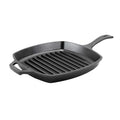 10.25" Seasoned Cast Iron Square Grill Pan - Durable Nonstick Cookware