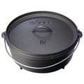 6 Quart Cast Iron Camp Dutch Oven with Bail Handle - L12CO3