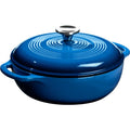 Enameled Dutch Oven 3 Quart - Blue Cast Iron Cookware