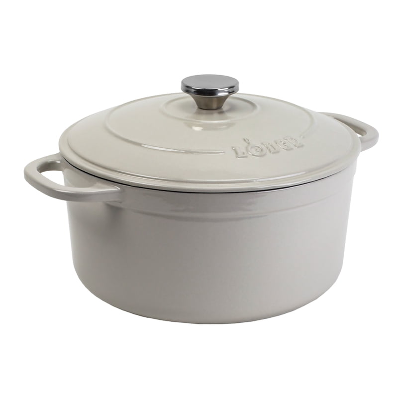 Enameled Cast Iron Dutch Oven - 5.5qt Oyster White