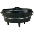 2 Qt Cast Iron Camp Dutch Oven - Seasoned Cookware L8Co3