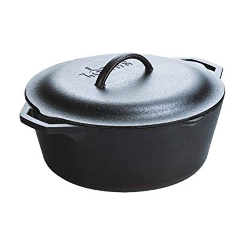 7 Qt Pre-Seasoned Cast Iron Dutch Oven with Cover