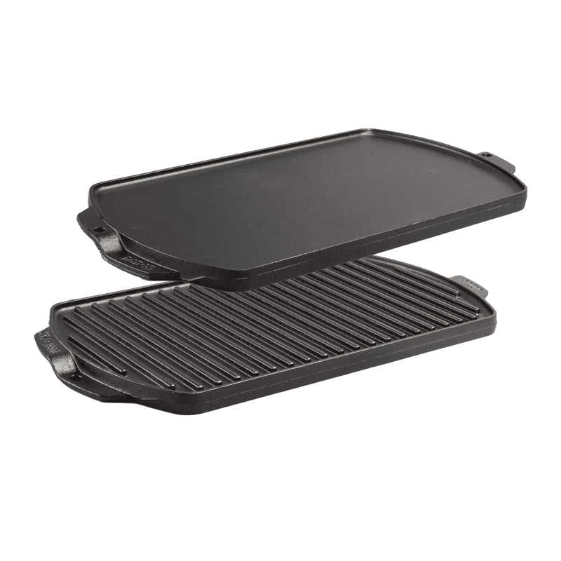 Cast Iron Reversible Grill and Griddle - 19 x 9.5 Inch
