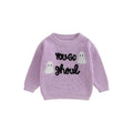 Baby Girl Sweater Halloween Ghost Letters Embroidery 12-24 Months Loicainy Style 10