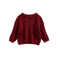 Toddler Boy Girl Warm Knit Sweater - Style 4, 3-4 Years, Candy Color