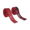 Love, Laugh, Craft Burlap Ribbon Set - 1.5 Inch Wide, 3 Yards, Red & Black Buffalo Check