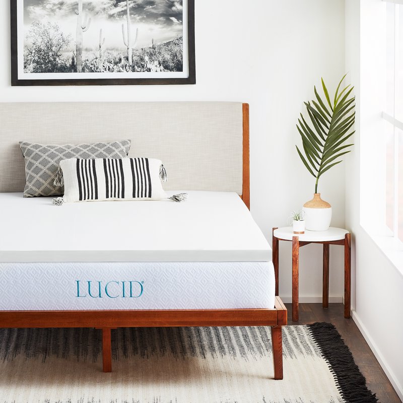 Lucid 2-Inch Premium Soft Foam Mattress Topper - King Size