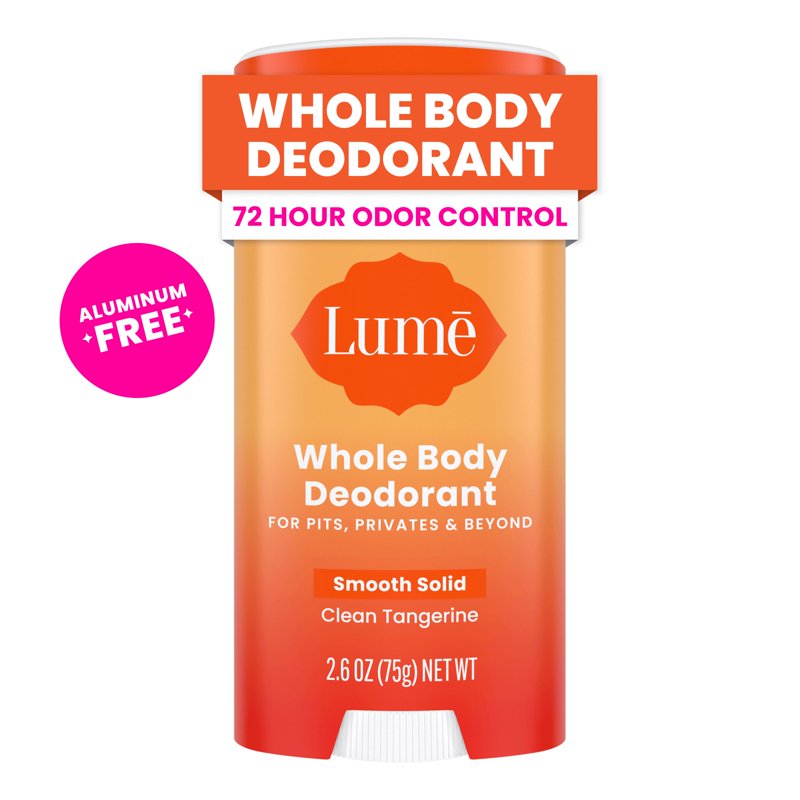Whole Body Deodorant Stick - Aluminum-Free Clean Tangerine Scent, 2.6 oz