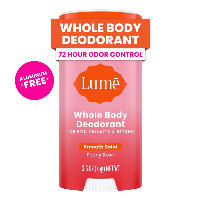 Whole Body Deodorant Stick, Aluminum-Free Odor Protection, Peony Rose, 2.6 oz