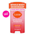 Whole Body Deodorant Stick, Aluminum-Free Odor Protection, Peony Rose, 2.6 oz