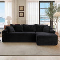 Small Modular Sectional Sofa with Movable Chaise - L-Shaped