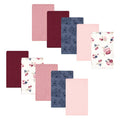 Flannel Burp Cloths Set - 10pk Blush Rose Floral