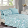 Full Blue Polar Bear 6-Piece Holiday Pattern Bedding Set - Wrinkle & Fade Resistant