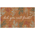 18x30 Inch Coco Coir Doormat with 'Did You Call First?' Pattern - Non-Slip Outdoor Entry Rug