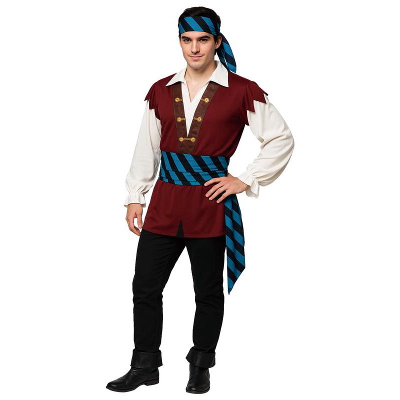 Adult Pirate Captain Costume Men 2XL - Family Matching Halloween Outfit