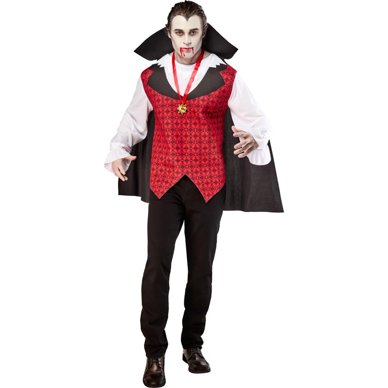 Adult Vampire Halloween Costume XL - Men’s Size 40/42 by Way to Celebrate