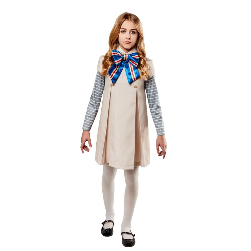 M3GAN Halloween Costume Dress for Children Girls L (10-12) - Spooky AI Character