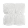 Mainstays Vanilla Dream Ribbed Corduroy Floor Cushion - 20x20 Inch, Decorative Lounge Pillow