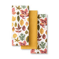 Autumn Harvest Kitchen Towels 3-Pack Set - Tan/Red/Green