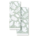Fall-Inspired Jacquard Kitchen Towels 2-Pack Set - Green