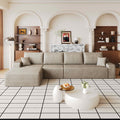 L-Shape Cloud Modular Sectional Sofa - 4-Seater Deep Chaise