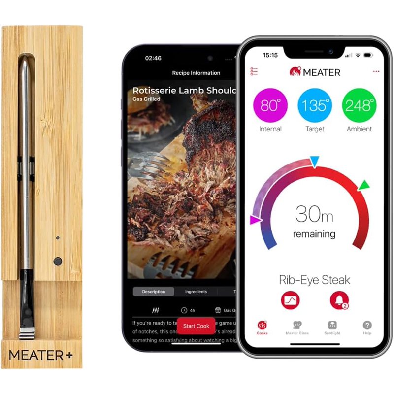 Wireless Smart Meat Thermometer - Bluetooth Cooking Device