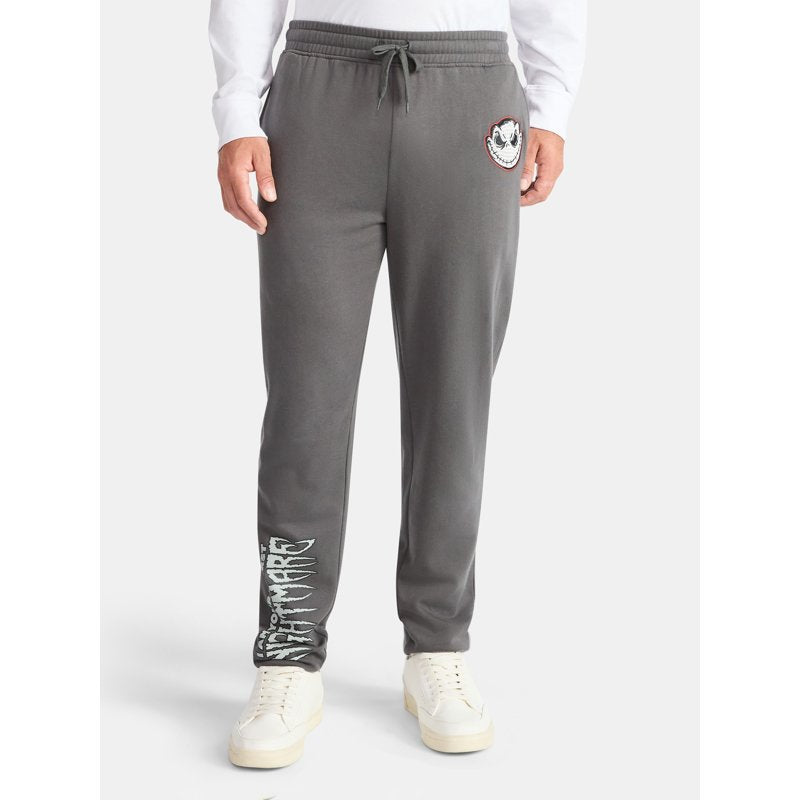Nightmare Before Christmas Jack Skellington Jogger Pants Charcoal XL - Men & Big Men