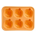 Silicone Jack-O'-Lantern Cakelet Pan 6 Cavities Halloween Bakeware