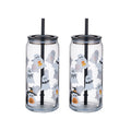 Halloween Ghost 20oz Glass Can Sipper - 2 Pack