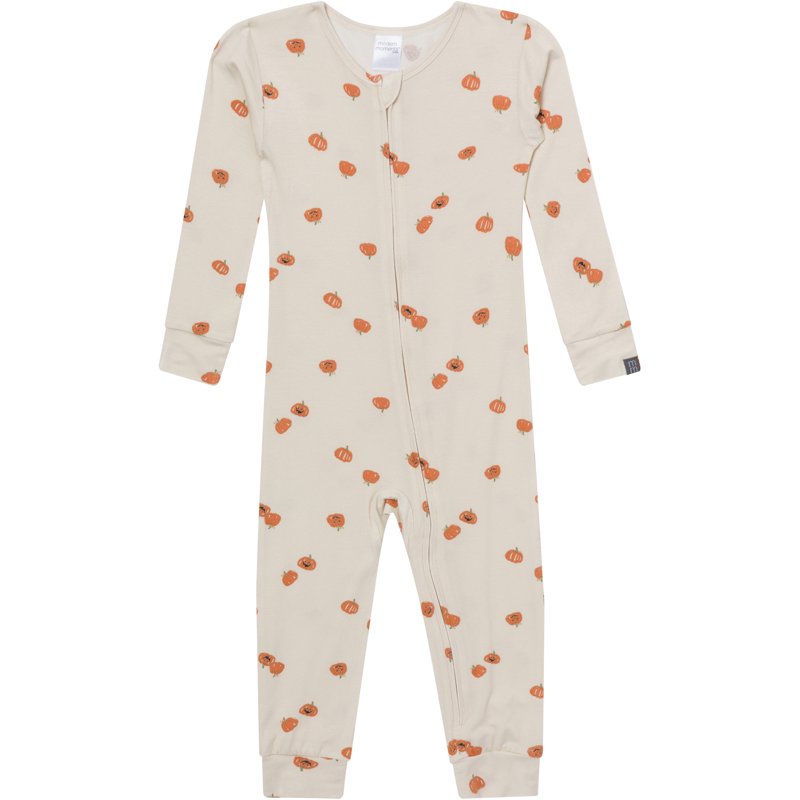 Baby Halloween Footless Pajamas - Neutral Fall Sleepwear for 3T Oat Variation