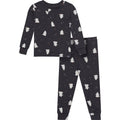 Halloween Pajama Set for Toddlers - Neutral Long Sleeve 2-Piece, Sizes 12 Months to 5T, Dark Variation