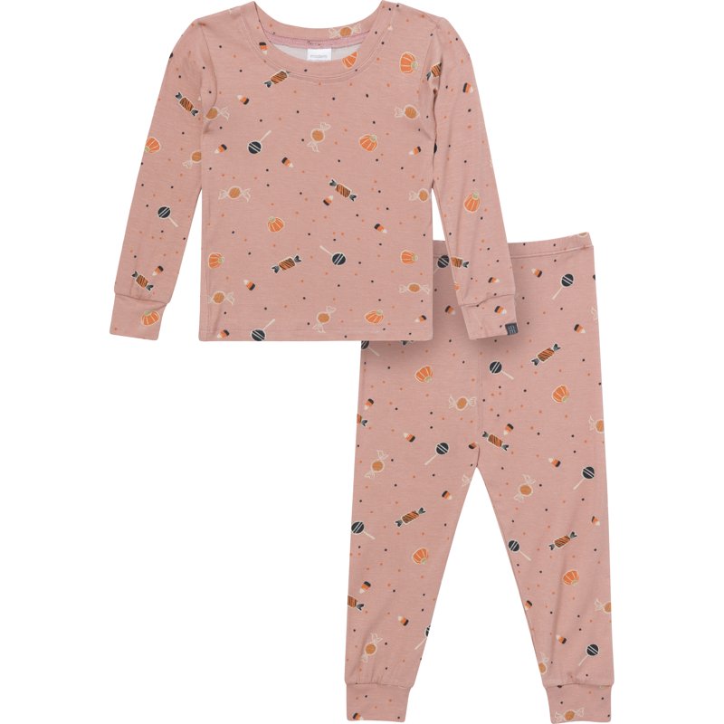 Baby Toddler Halloween Pajama Set - Mahogany 5T - Soft Long Sleeve 2-Piece