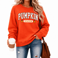 Women’s Pumpkin Season Sweatshirt Orange M Fall Halloween Thanksgiving Crewneck