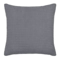 Gray Waffle Knit Decorative Pillow 18x18 Inch - Mainstays