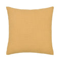 Yellow Waffle Knit Decorative Pillow 18x18 Inches - Mainstays