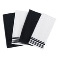 Woven Kitchen Towel Set - 4 Pack, 16x26 in, Black