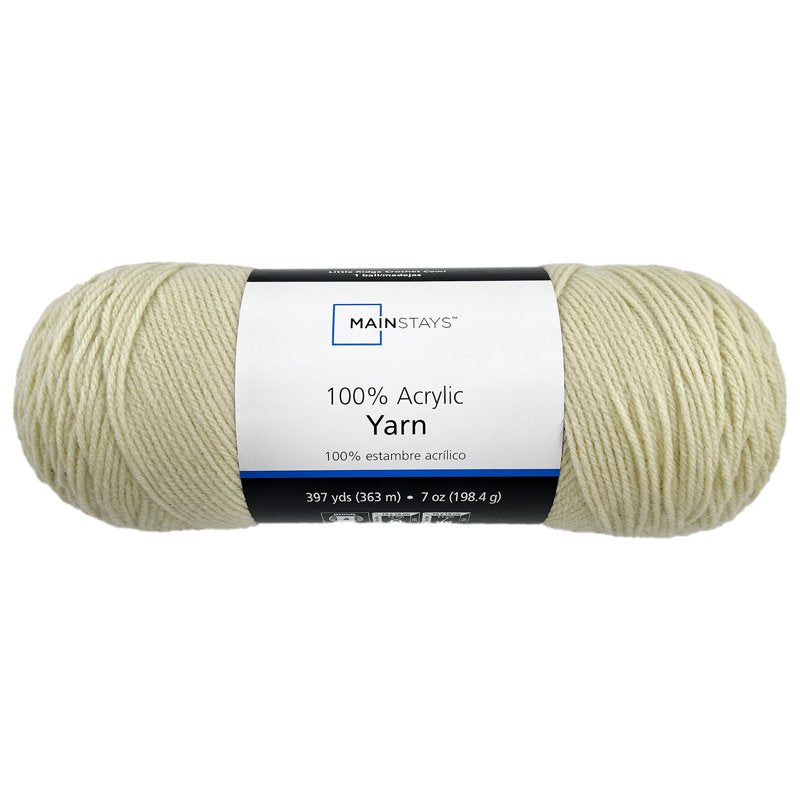 Medium Acrylic Yarn Buff - 7 oz, 397 Yards for Knitting & Crocheting