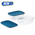 Large Rectangle Food Storage Containers - 2 Pack, 2.5 Gallons