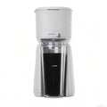 Single Serve Iced and Hot Coffee Maker with Travel Tumbler - Soft Silver