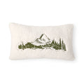 Winter Chalet Mountain Decorative Throw Pillow - 14 x 24 Polyester