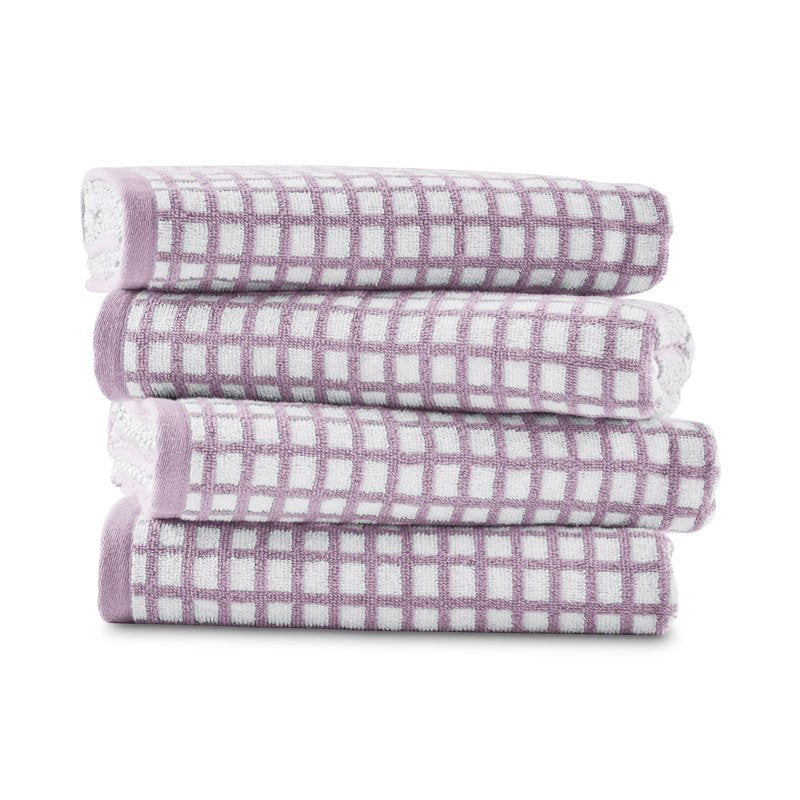 Mainstays Performance Quick-Dry Bath Towel Set - Hazy Purple, 4 Pieces, 30x54 Inches