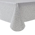 PEVA Indoor & Outdoor Tablecloth - Grey Leaf, 60" x 84"