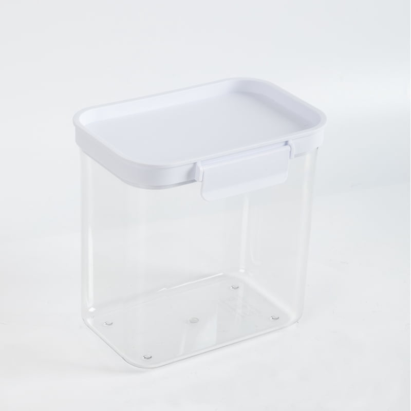 Medium Rectangular Food Storage Canister - Stackable Plastic Container