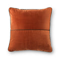 Decorative Pillow Cover 18x18 Auburn Sun Velvet with Faux Leather Trim - Mainstays