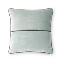 Mainstays Green River Velvet Decorative Pillow Cover - 18x18 with Faux Leather Trim - Variation of THIS listing